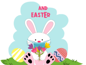 Easter Bunny Mask Flowers