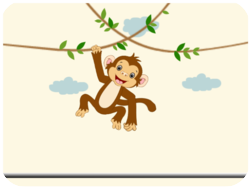Playful Birthday Monkey Hanging
