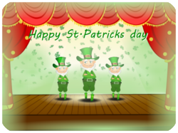 St Patricks Day Leprechauns Stage