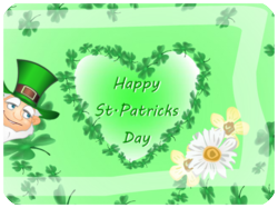 St Patricks Day Leprechaun Clovers