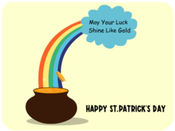 St Patricks Day Rainbow Pot Of Gold