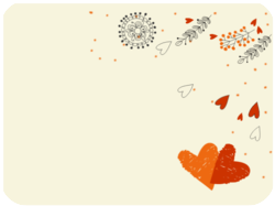 Valentine Hearts Floral Design