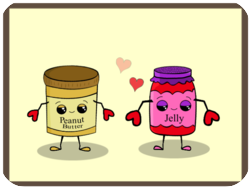 Cute Valentines Peanut Butter Jelly