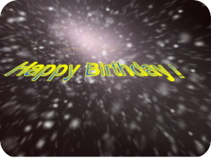 Birthday Space Stars