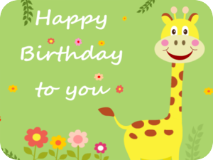 Birthday Giraffe Flowers