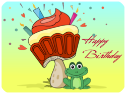 Birthday Frog Cake Celebration