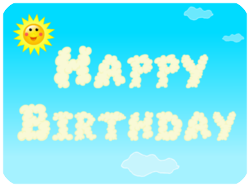Happy Birthday Clouds Sun