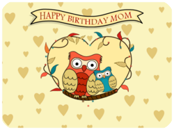 Birthday Owls Mom Love