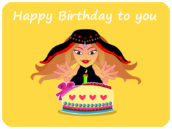 Birthday Celebration Woman Cake