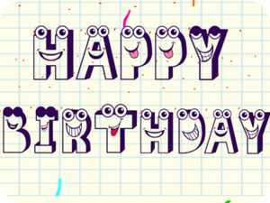 Happy Birthday Playful Characters