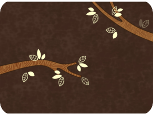 Autumn Leaves Brown Background