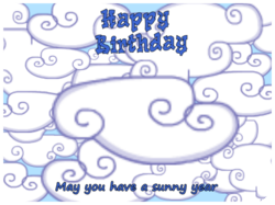 Happy Birthday Sunny Clouds