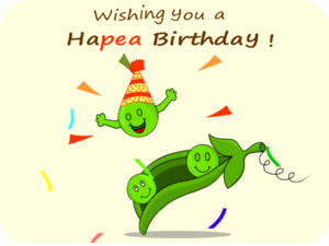 Hapea Birthday Cheerful Peas