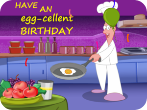 Egg Cellent Birthday Chef Cooking