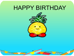 Happy Birthday Cute Pineapple