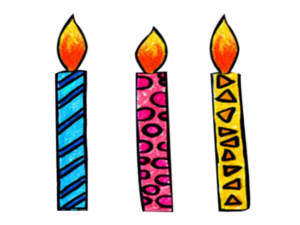 Birthday Colorful Candles