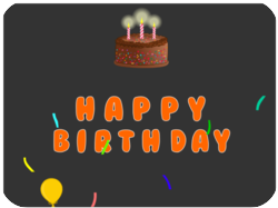 Birthday Cake Colorful Confetti