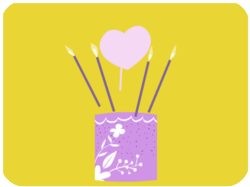 Valentine Heart Candle Decoration