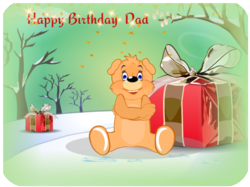 Happy Birthday Dad Bear Gift