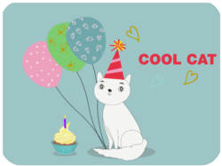Birthday Cool Cat Party Balloons