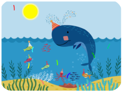 Birthday Whale Party Ocean