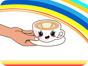 Cheerful Coffee Hand Cup