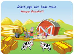 Baisakhi Festival Farm Scene