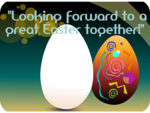 Easter Decorated Eggs Celebration