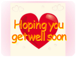 Get Well Soon Red Heart