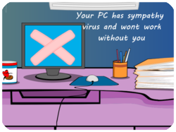 Sympathy Virus Computer Desk