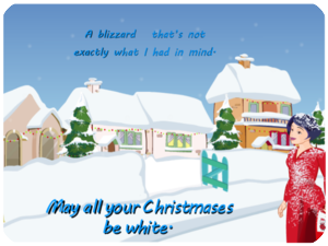 Winter Christmas Snowy Village