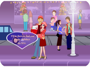 Holiday Romance Couple Street