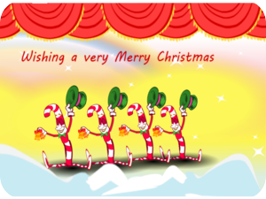 Merry Christmas Candy Cane Dancers