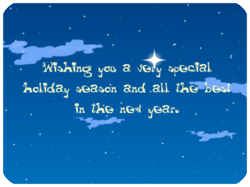 Holiday New Year Night Sky