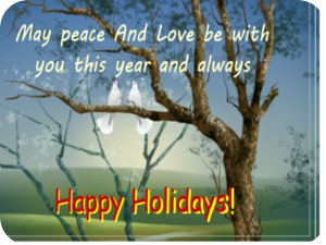 Peaceful Holidays Doves Tree
