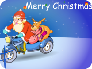 Santa Reindeer Christmas Scooter