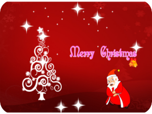 Merry Christmas Santa Tree