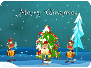 Merry Christmas Reindeer Singing