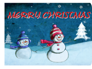 Merry Christmas Snowmen Scarves