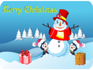 Christmas Snowman Penguins Gifts