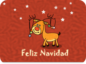 Feliz Navidad Cute Reindeer