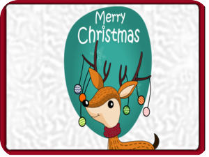 Merry Christmas Reindeer Decorations