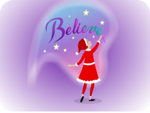 Magical Christmas Girl Believe