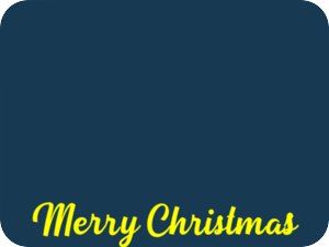 Merry Christmas Yellow Text
