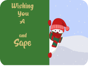 Wishing Snowman Holiday Safety