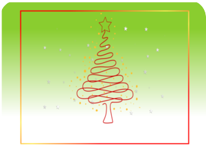 Whimsical Christmas Tree Swirls