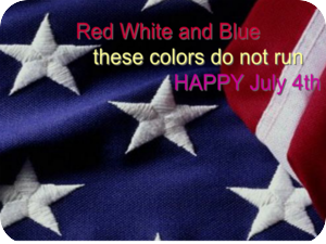 Fourth July Red White Blue