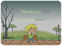 Missing You Sad Boy Bench