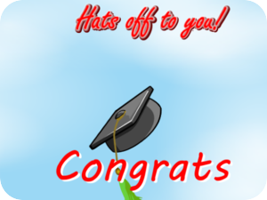 Graduation Hat Off Congratulations