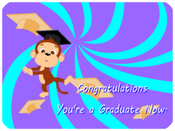 Graduation Cheerful Monkey Cap